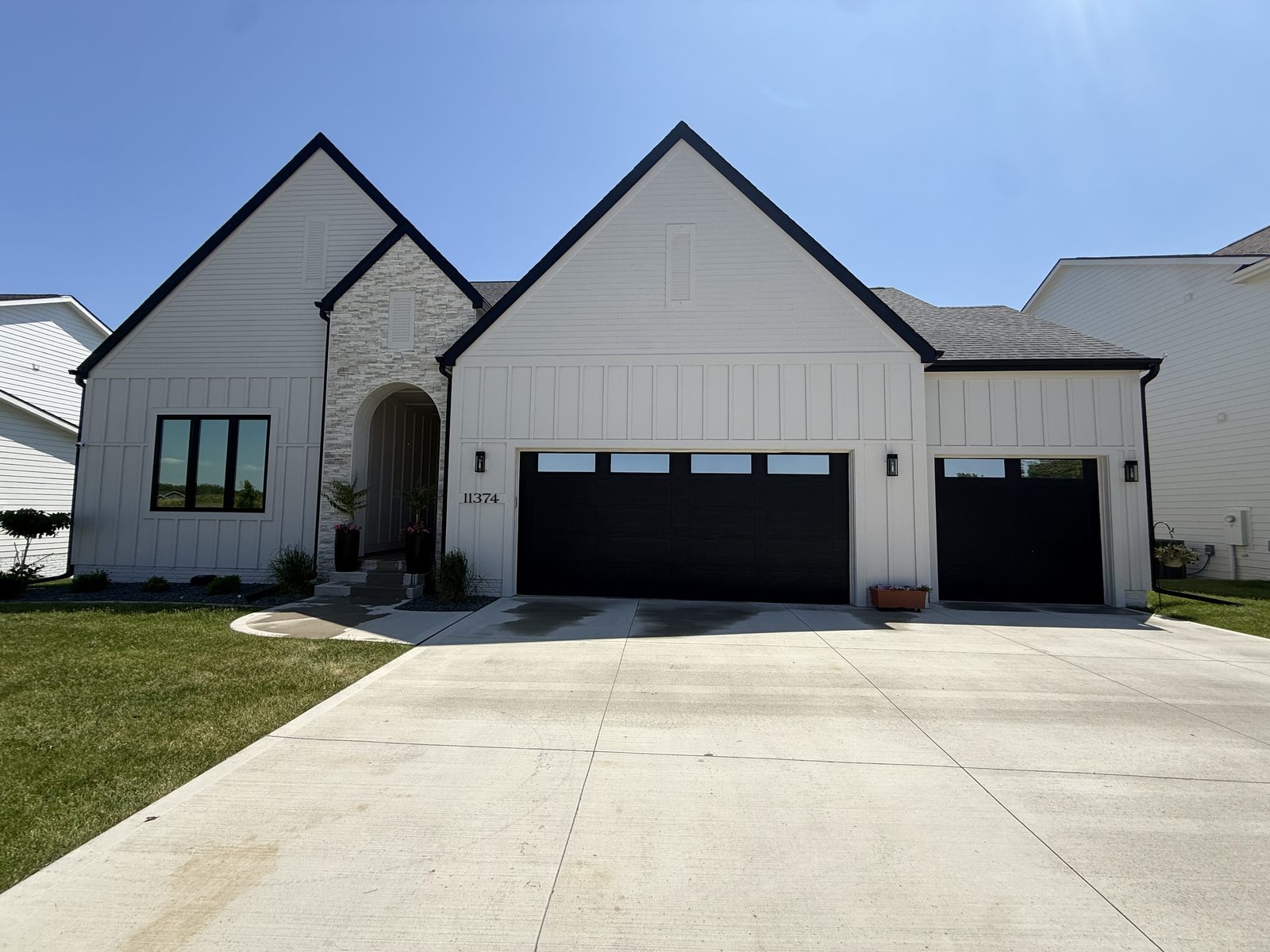 Whole-Home Exterior — Modern farmhouse by JBL Exterior Pros, central Iowa